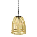 Suspension solaire Laos en bambou &Oslash;20,5xH23cm