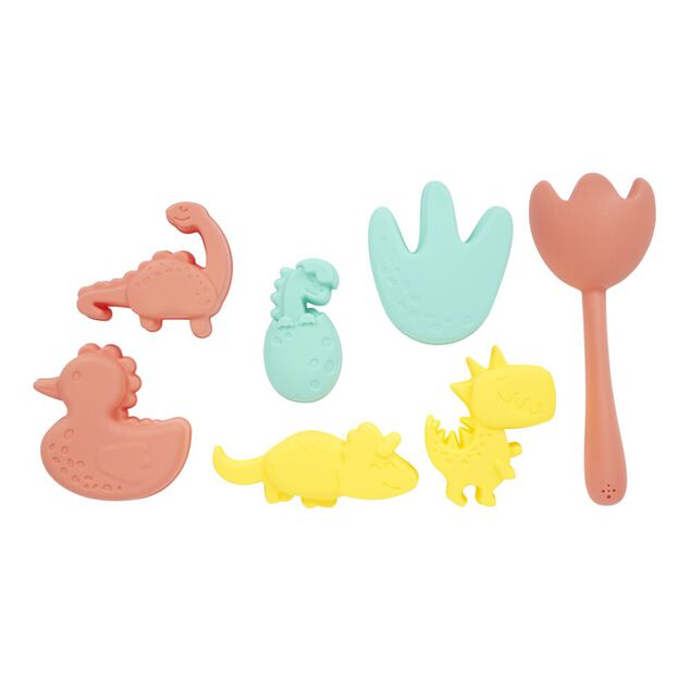 Moule de plage th&egrave;me dinosaure x7