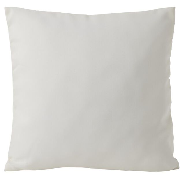 Housse de coussin polyester 40x40cm blanc