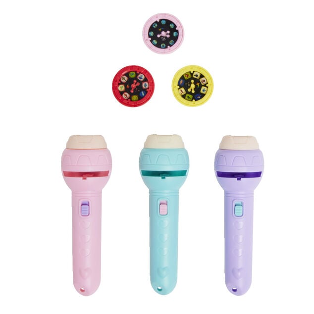 Projecteur lampe de poche 24 images polystyrène + 3 ans - 3 coloris