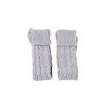 Chaussettes hautes style tricot femme grises ou blanches