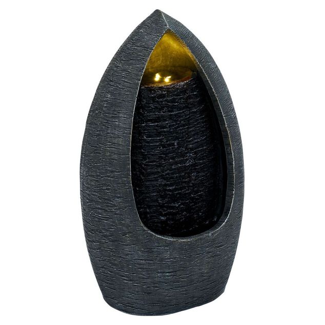 Fontaine de jardin lumineuse design chute d'eau H40cm