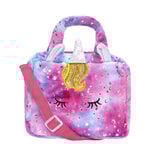 Sac à main fille licorne paillette avec bandoulière 18xH24,5cm