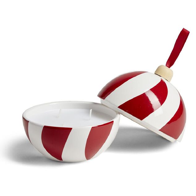 Bougie bonbonni&egrave;re de No&euml;l senteur fruits rouges