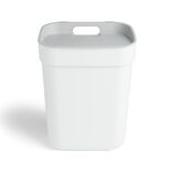 Poubelle de tri blanche 10L