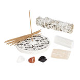 Coffret m&eacute;ditation kit encens/sauge/s&eacute;l&eacute;nite