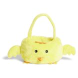 Panier de P&acirc;ques peluche poussin jaune