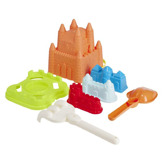 Jeu de plage ch&acirc;teau Funky 7 pi&egrave;ces
