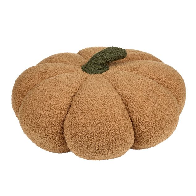 Coussin citrouille XL polyester &Oslash;45xH33cm (4 mod&egrave;les)