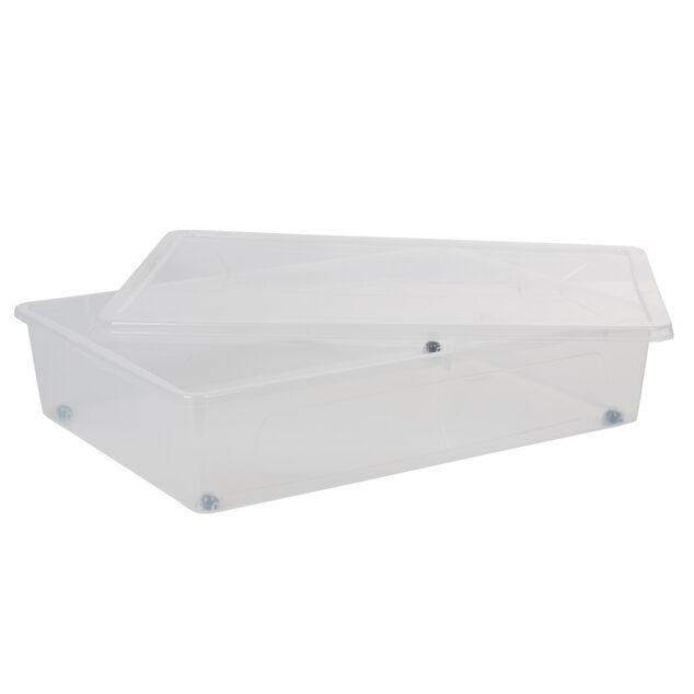 Bo&icirc;te de rangement transparente 55 L