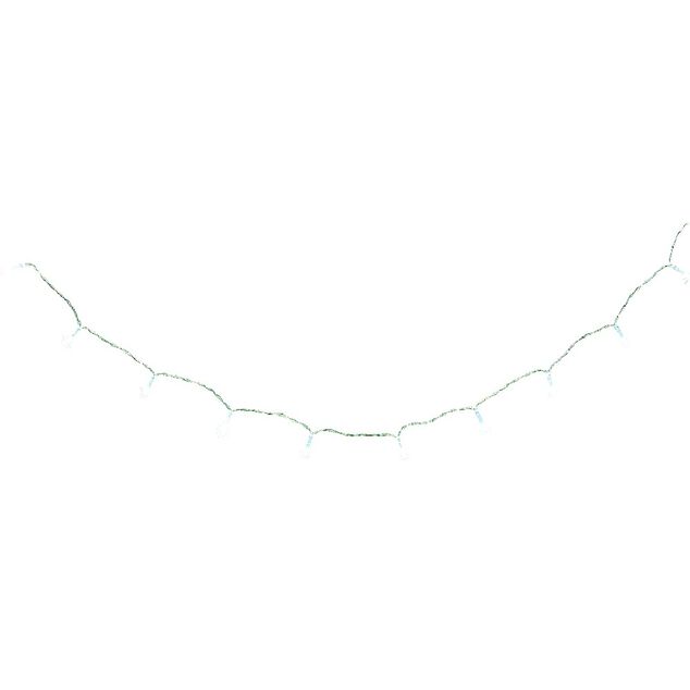 Guirlande électrique Noël intérieur 10LED blanc froid 1m