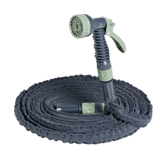 Tuyau extensible avec pistolet aquastop 5&agrave;15m