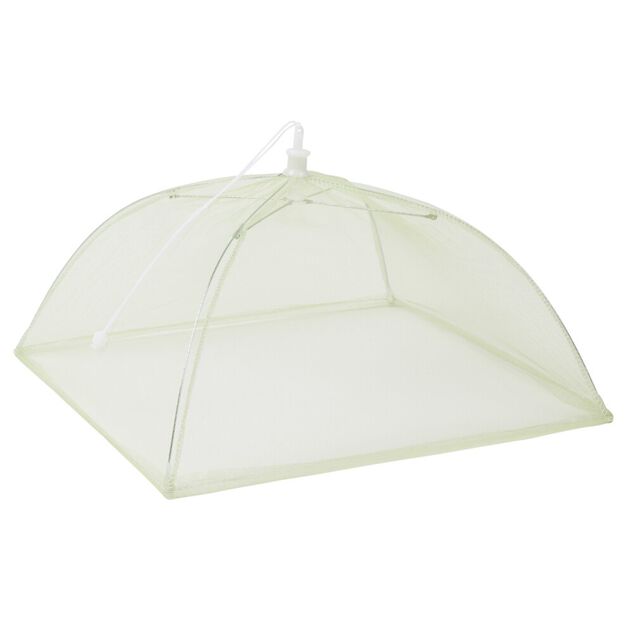 Cloche alimentaire pliable maille fine 32x32xH20cm (2 mod&egrave;les jaune ou vert)