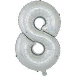 Ballon chiffre 8 en aluminium