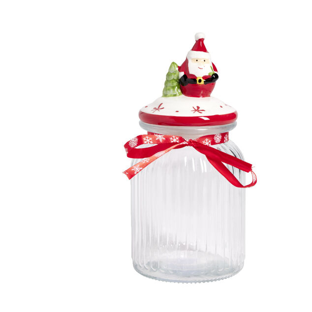 Bonbonnière Noël en verre 1L (3 modèles)