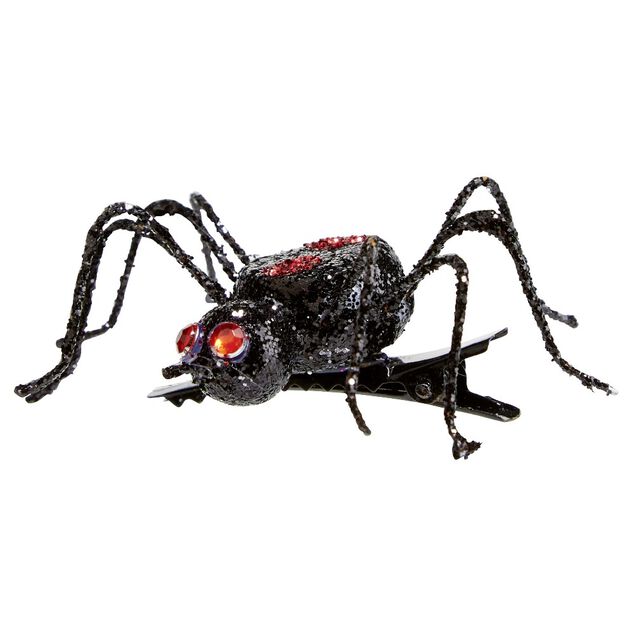 Barrette enfant Haloween d&eacute;cor araign&eacute;e