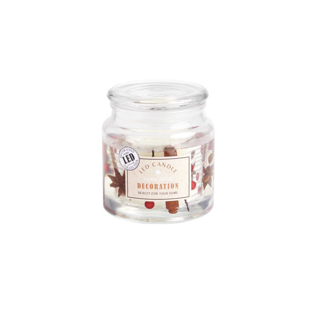 Bougie parfum&eacute;e 12H avec d&eacute;cor int&eacute;rieur LED - 4 mod&egrave;les