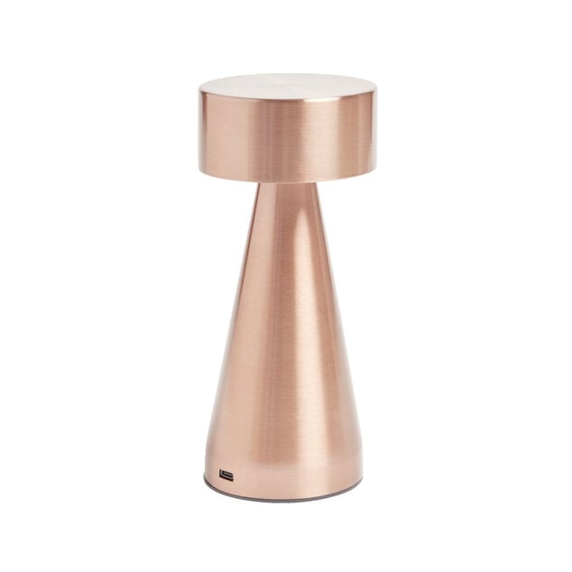 Lampe de table Squari USB tactile orange &Oslash;9,5xH22,5cm