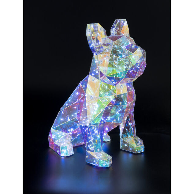 Bouledogue holographique lumineux 150LED