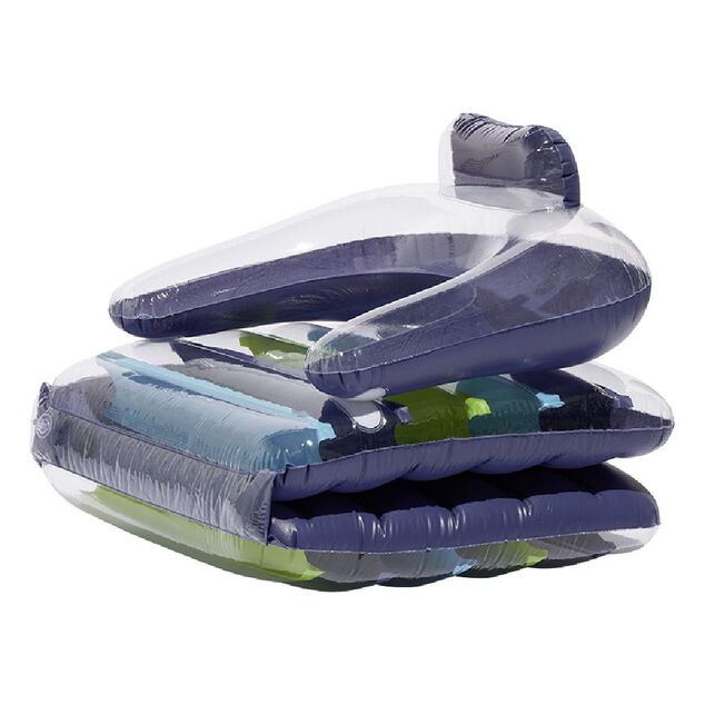 Matelas gonflable 3en1 Funky violet et vert L170x80cm