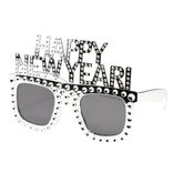 Lunette festive Happy New Year argenté