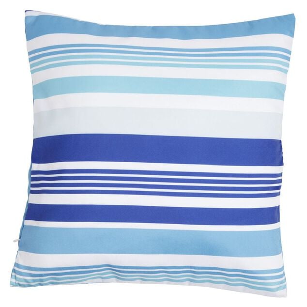 Housse de coussin bayad&egrave;re bleu blanc