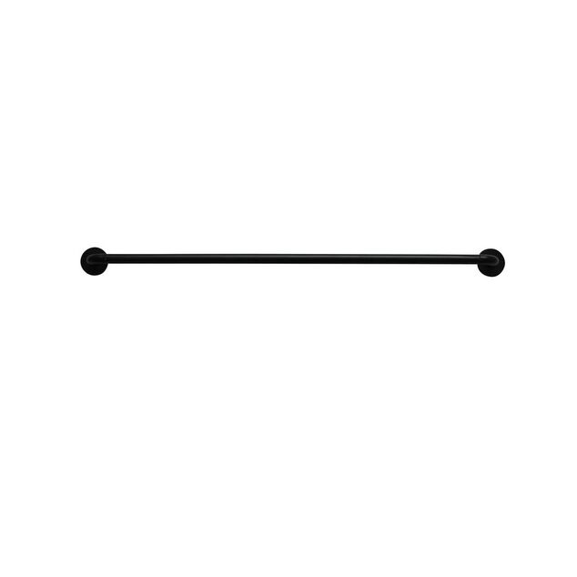 Tringle &agrave; vitrage auto adh&eacute;sive Extensible M&eacute;tal Noir 40-70 cm