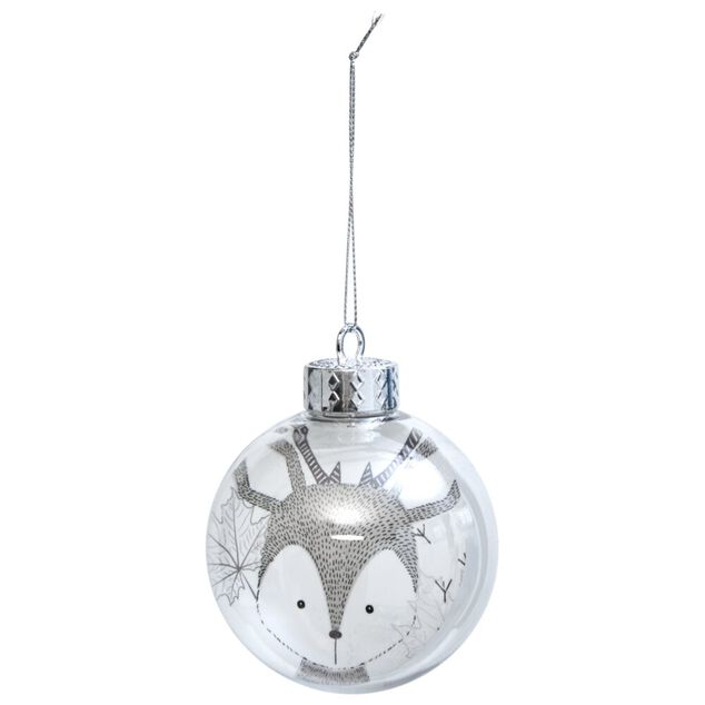 Boule de No&euml;l dessin animal