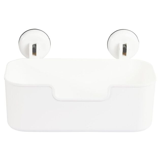 Serviteur de douche blanc fixation ventouses