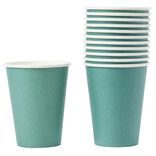 Gobelet en carton vert émeraude 35 cl x12