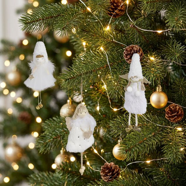 Personnage à suspendre blanc et doré - 4 modèles