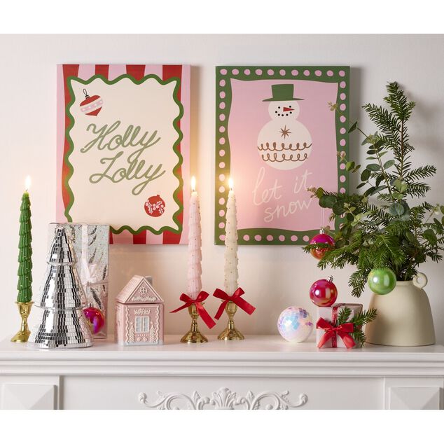 Cadre photo bois avec affiche d&eacute;co No&euml;l 40X30 cm (2 mod&egrave;les P&egrave;re No&euml;l ou sapin)