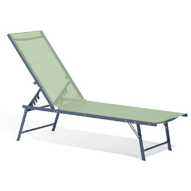 Bain de soleil Dream 5 positions vert 181x.55xH33/90.5cm