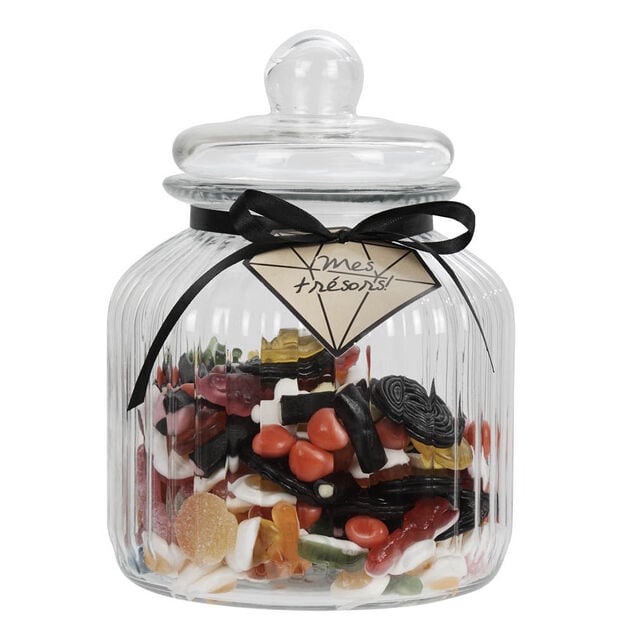 Bonbonnière transparente hermétique en verre 3 L