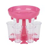 Distributeur &agrave; shooter avec 6 verres