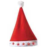 Bonnet de No&euml;l lumineux motifs &eacute;toiles