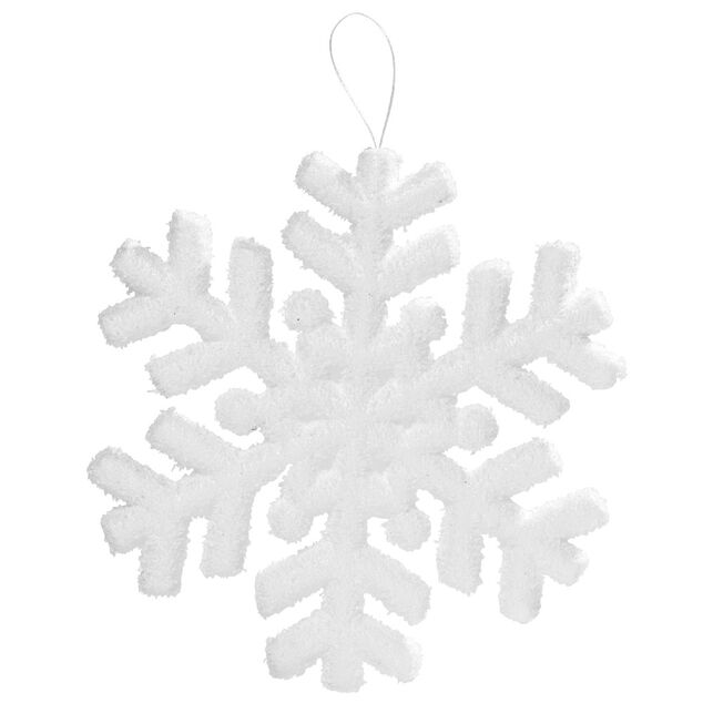 Flocon de neige blanc &agrave; suspendre &oslash;20 cm