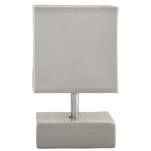 Lampe carr&eacute;e beige
