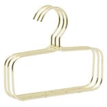 Cintre accessoire m&eacute;tal jaune dor&eacute; x3