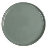 Assiette &agrave; dessert ronde Nordic porcelaine vert &Oslash;22cm