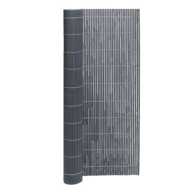 Canisse double face occultation mod&eacute;r&eacute;e PVC grise 300xH100cm