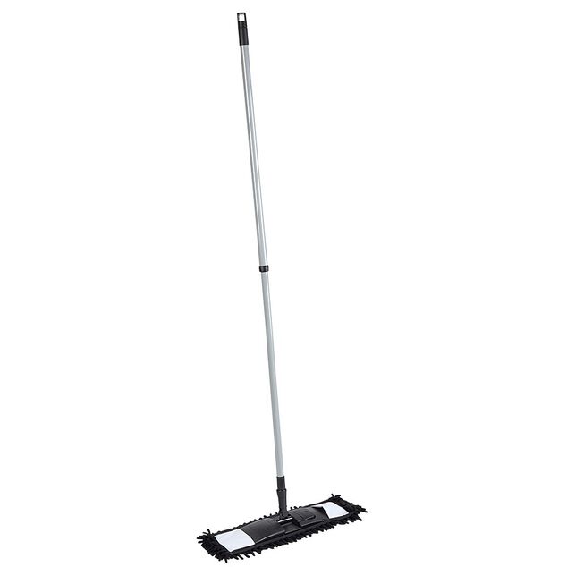 Balai plat microfibre noir