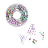 Boîte fournitures bureau avec punaises et trombones