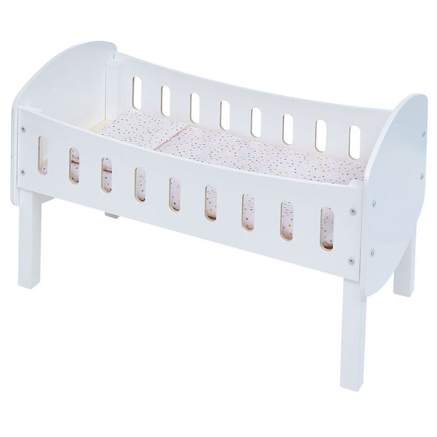 Lit pour poupon en bois