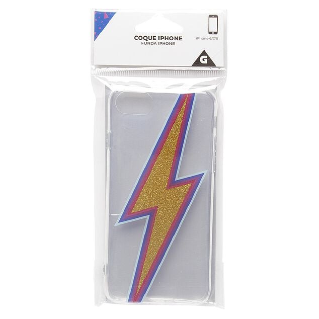 Coque de t&eacute;l&eacute;phone pour iphone,motif &eacute;clair, Plastique