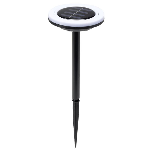 Borne solaire &agrave; planter forme anneau 6LED &Oslash;10xH34cm