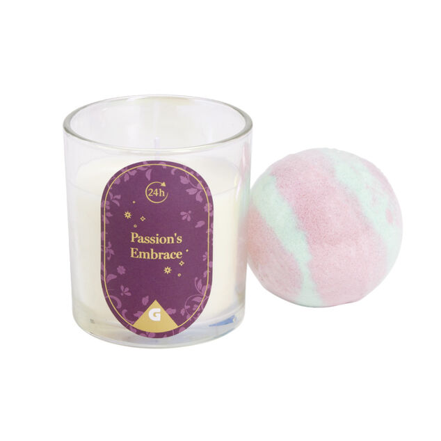 Coffret bougie x1 et bombe de bain x1 - 3 mod&egrave;les