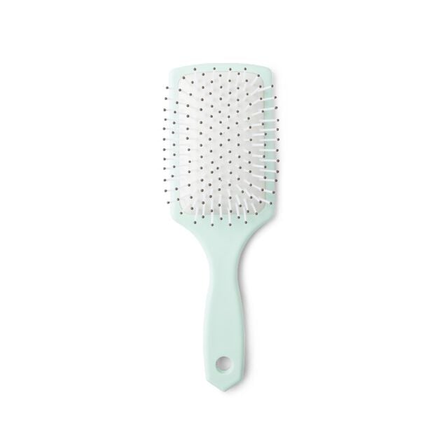 Brosse &agrave; cheveux en plastique imprim&eacute; 4 coloris