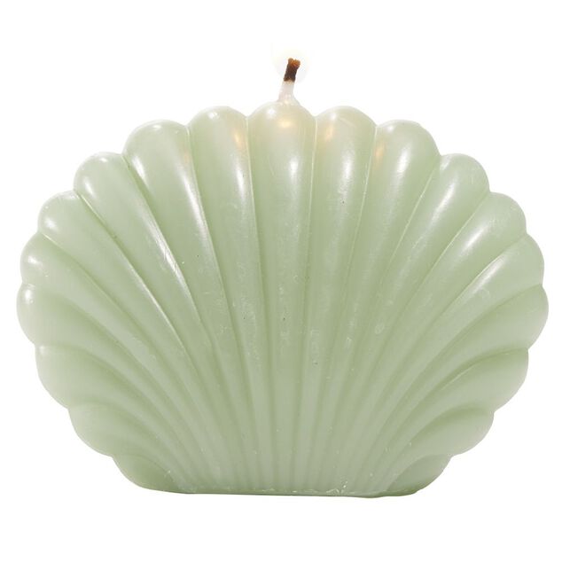Bougie coquillage petit modèle 8,7x4,5xH6cm