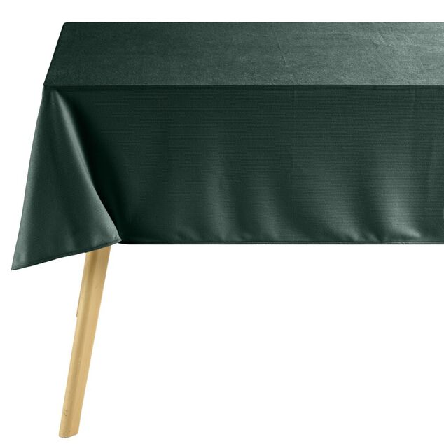 Nappe polyester tissu c&ocirc;tel&eacute; L300X140 cm vert